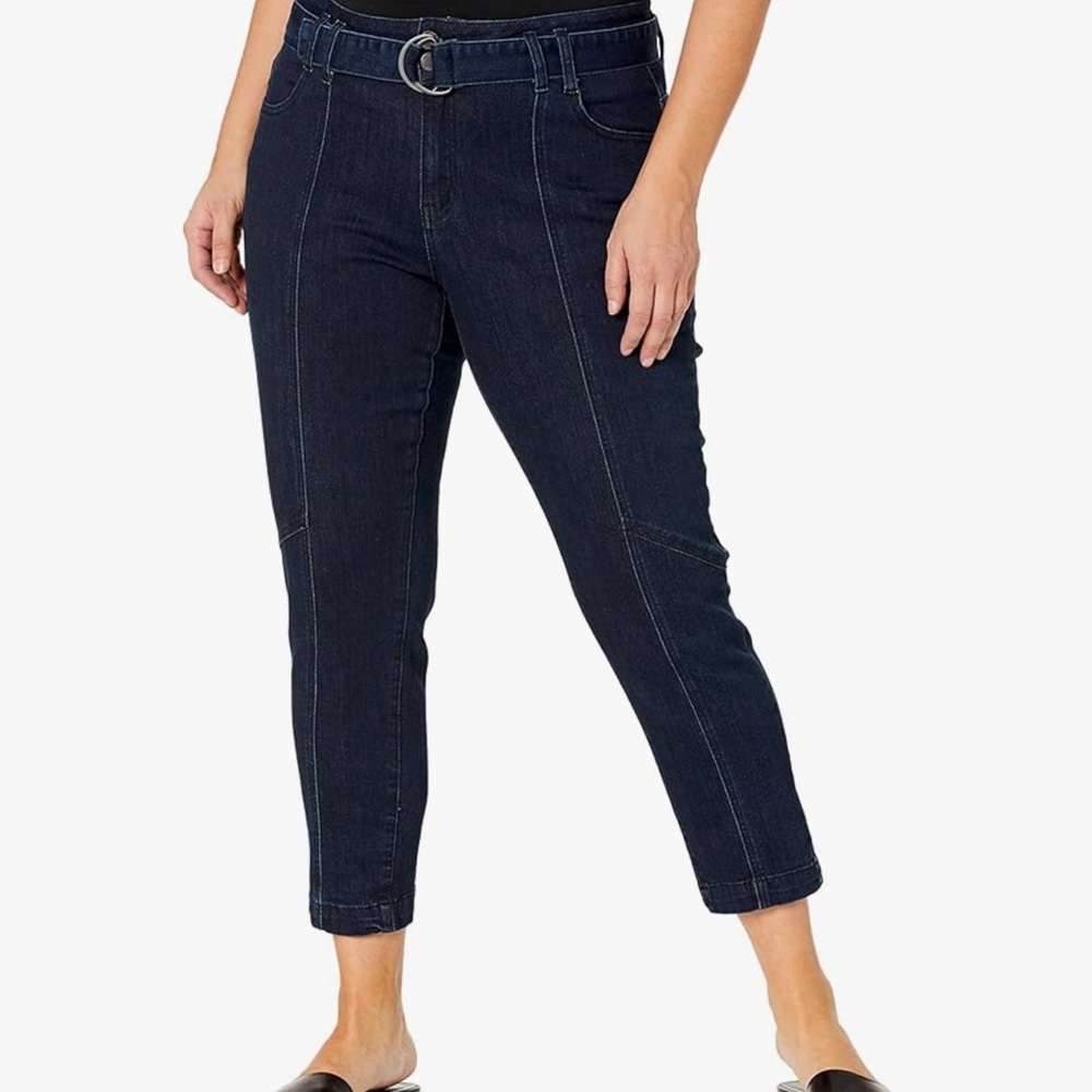 City Chic Womens Plus Size 14W Relax Ankle Denim New